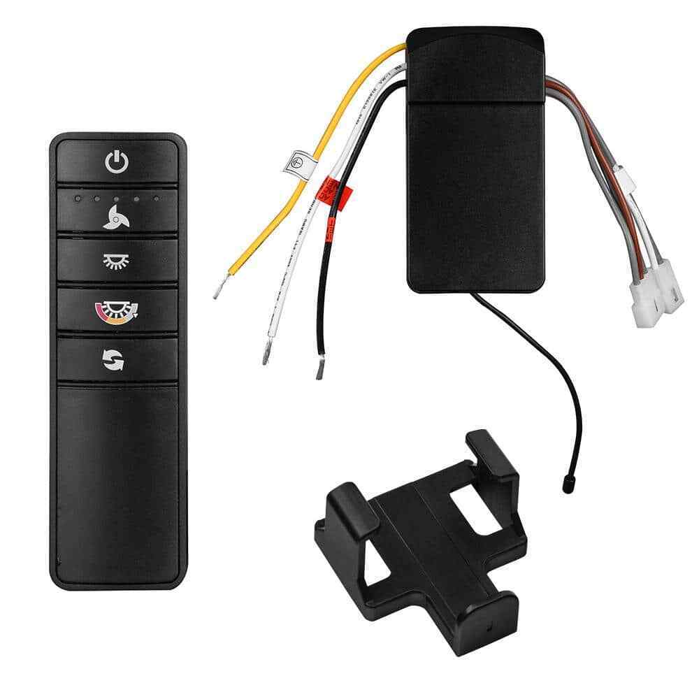 Home Decorators Driskol 60 in. LED Matte Black Smart Ceiling Fan w/ Remote