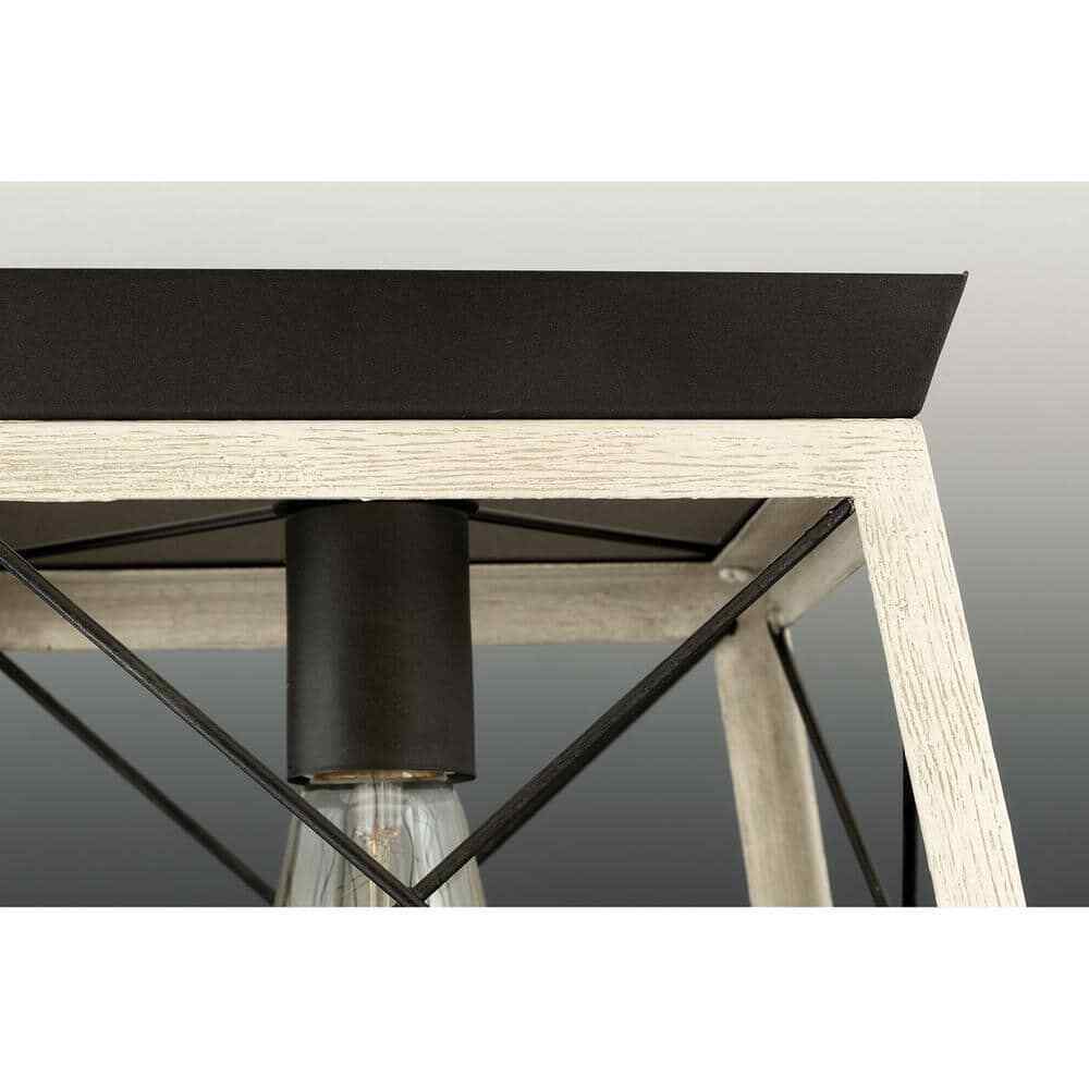 Progress Lighting Briarwood 1-Light Graphite Farmhouse Wall Sconce Light