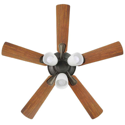 Hampton Bay Riley 44 in. Indoor LED Bronze Ceiling Fan w/Remote + Light Kit