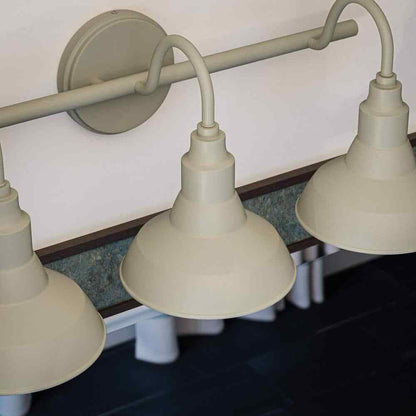 Hampton Bay Kelford 24 in. 3-Light Grey Bath Vanity Light HDP99185GRN