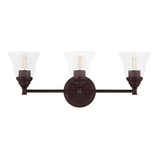Hampton Bay Marsden 23.5 in. 3-Light Oil Rubbed Bronze Transitional Vanity
