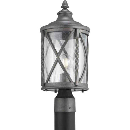 Home Decorators Walcott Manor 1-Light Antique Pewter Outdoor Transitional Post