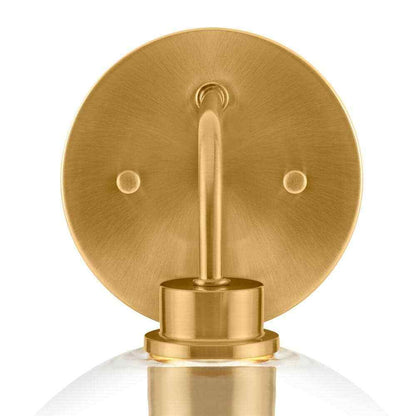 Hampton Bay Vista Heights 8 in. 1-Light Aged Brass Vanity Light Fixture