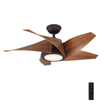 Home Decorators Broughton 42 in. LED Espresso Bronze Ceiling Fan Remote Control