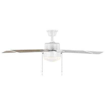 Hampton Bay 52" Corwin Indoor/Outdoor Matte White LED Ceiling Fan w/ Light Kit