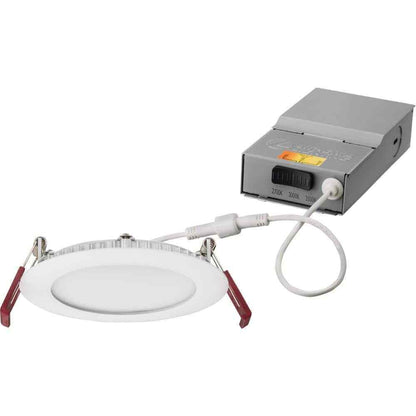 Lithonia Lighting Wafer Series 4in. White 800 Lumen LED Canless Recessed Fixture