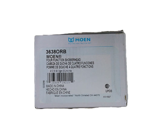 MOEN 4-Spray 4.4 in. Single Wall Mount Fixed Shower Head in Oil Rubbed Bronze