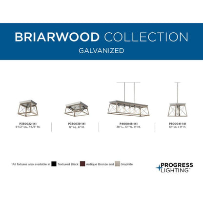 Progress Lighting Briarwood Collection 1Light Bleached Oak Kitchen Ceiling Light