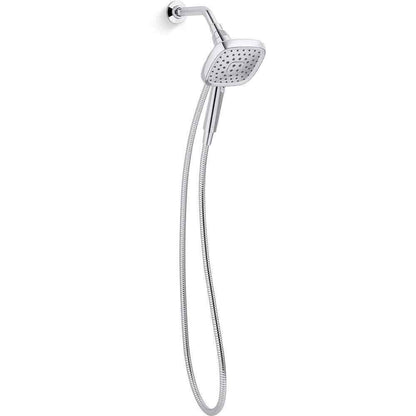 KOHLER Fordra 3-Spray Patterns Wall Mount Handheld Shower Head K-R27512-G-CP