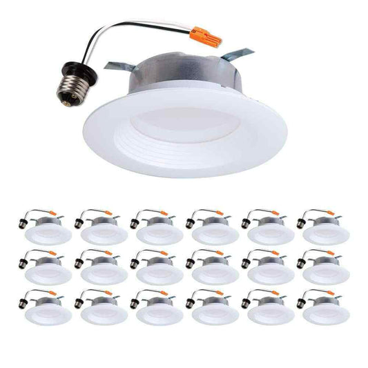 HALO LTE 4 in. LED Recessed Trim Housing Required New Construction 18-Pack