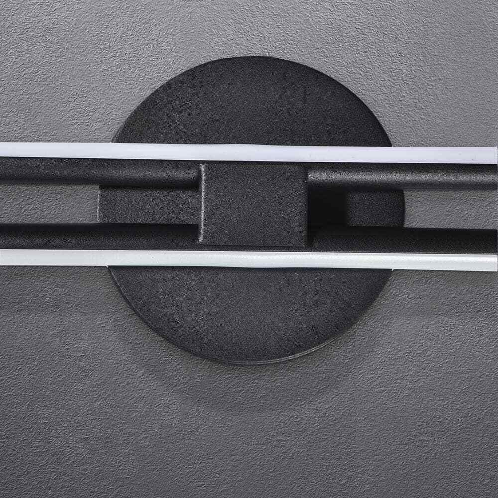 EDISLIVE Bourget Black Modern LED Bath Vanity Light Bar Wall Sconce