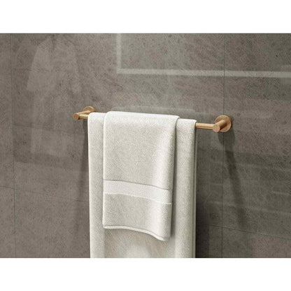 Symmons Dia 18 in. Wall-Mounted Towel Bar in Brushed Bronze