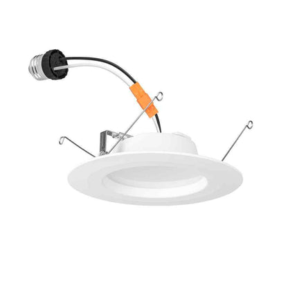 Commercial Electric 5/6 in. Integrated LED White Dimmable Recessed Light Trim