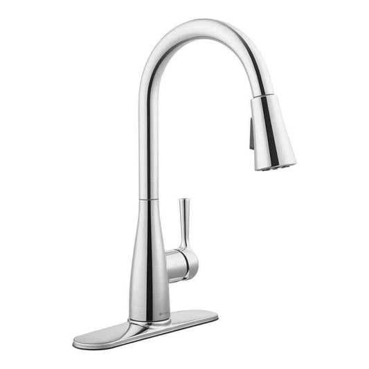 Glacier Bay Sadira Single-Handle Pull-Down Kitchen Faucet in Polished Chrome