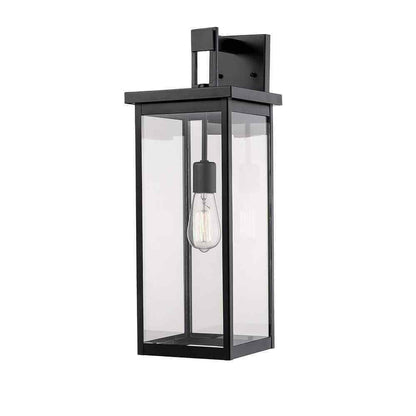 Millennium Lighting 22 in. 1-Light Powder Coat Black Outdoor Wall-Light Sconce