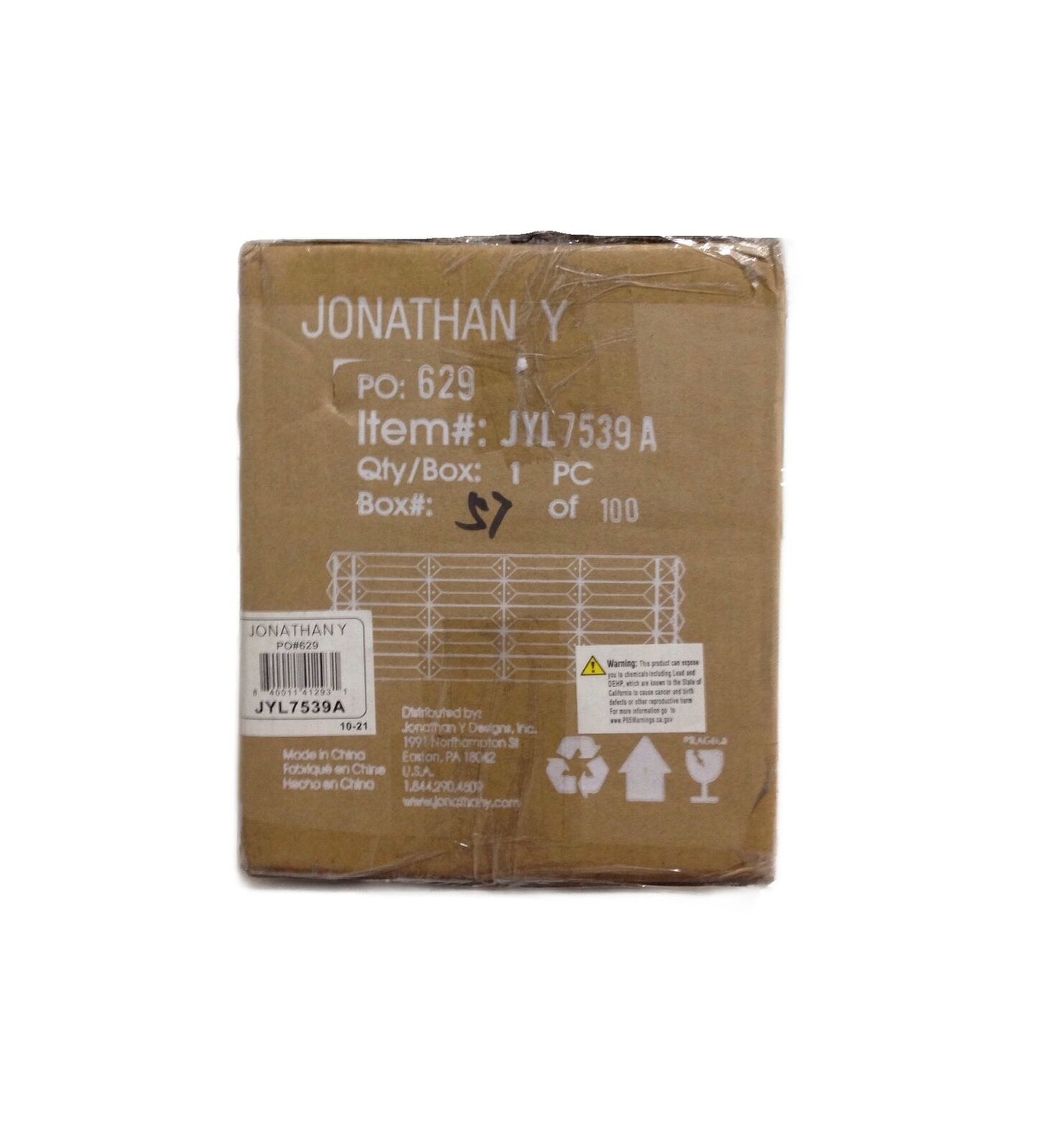 JONATHAN Y Evelyn Crystal Rectangle 17.5 in. 2-Light Modern LED Vanity Light