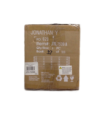 JONATHAN Y Evelyn Crystal Rectangle 17.5 in. 2-Light Modern LED Vanity Light