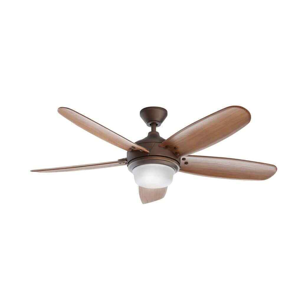 Home Decorators Breezemore 56 in. Indoor LED Mediterranean Bronze Ceiling Fan