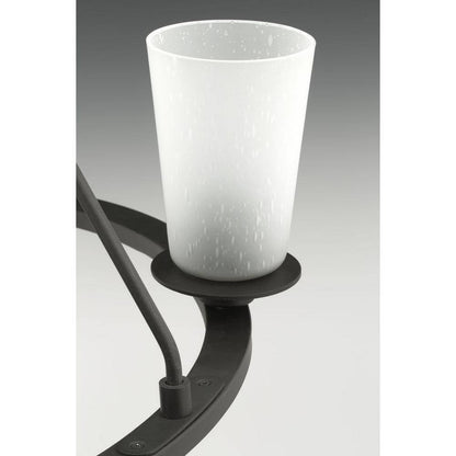 Progress Lighting Debut Collection 28 in. 6-Light Black Graphite Chandelier