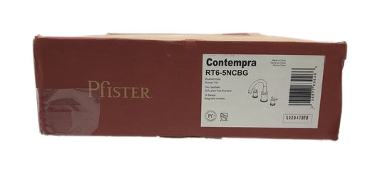 Pfister Contempra Bathroom Deck-Mount Roman Tub Faucet Trim Kit in Brushed Gold