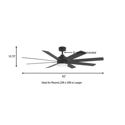 Home Decorators Celene 62 in. Indoor/Outdoor Ceiling Fan w/ Light and Remote