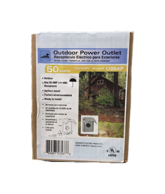 Midwest Electric Products 50 Amp Temporary RV Power Outlet U054P