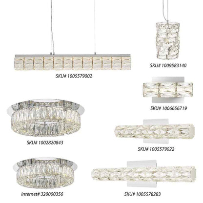 Home Decorators Keighley 24" Integrated LED Chrome Bathroom Vanity Light Fixture