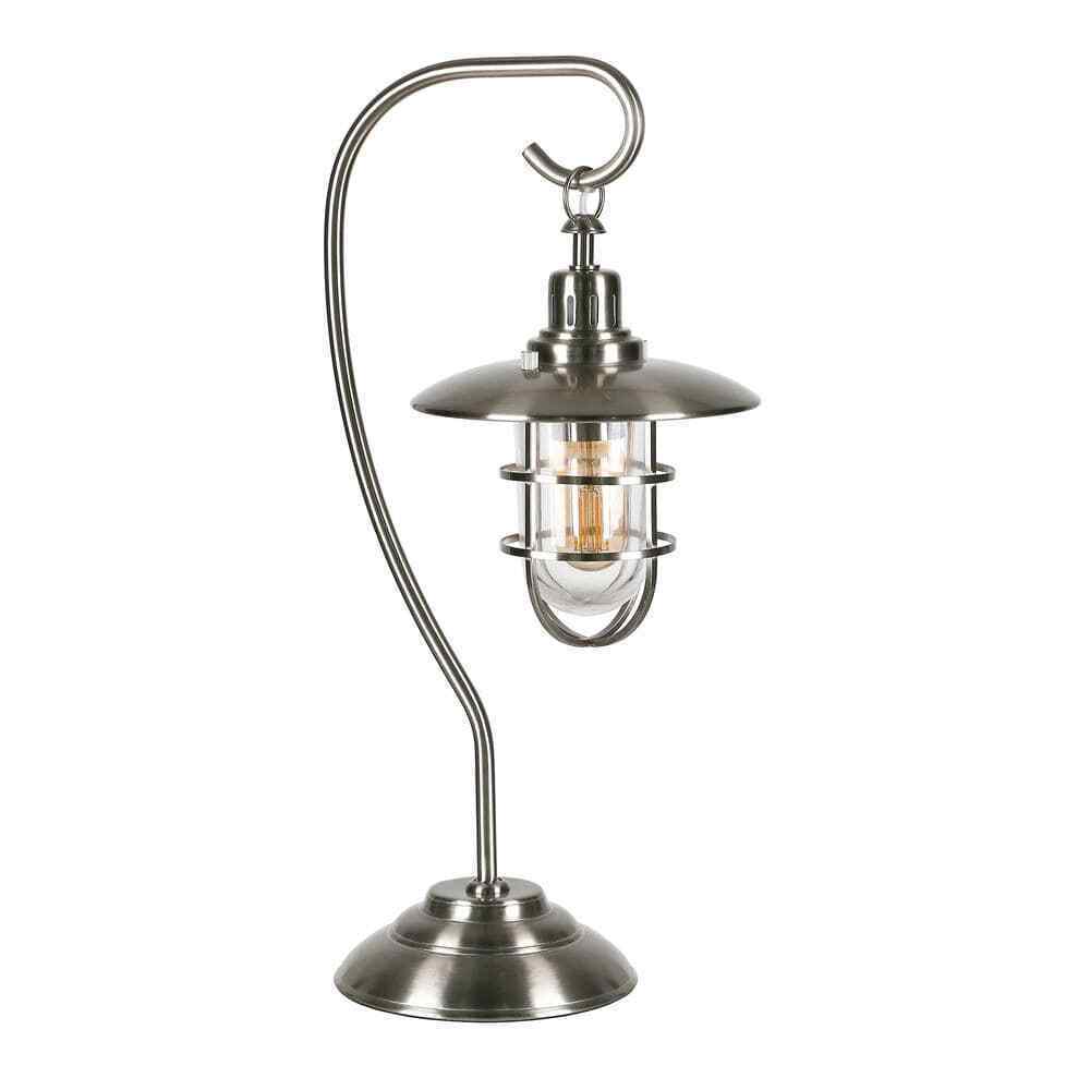 Meyer&Cross Bay 22 in. Brushed Nickel Nautical Lantern Lamp