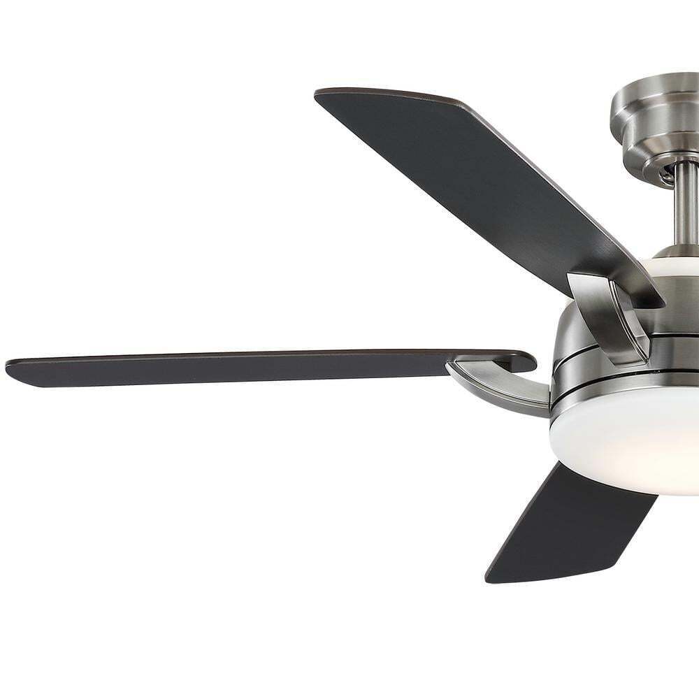 Home Decorators Colemont 52 in. Integrated LED Brushed Nickel Ceiling Fan