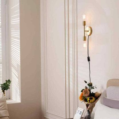 Hampton Bay Stockport 2-Light Brass Wall Sconce 65746