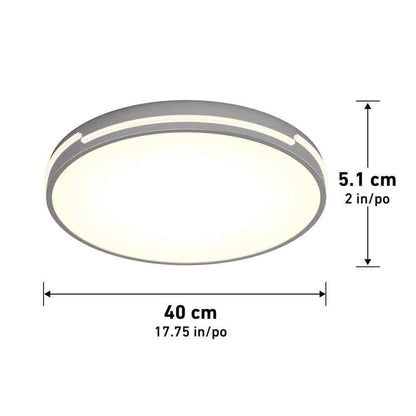 Artika Delray Modern Chrome LED 5 CCT Flush Mount Ceiling Light Fixture