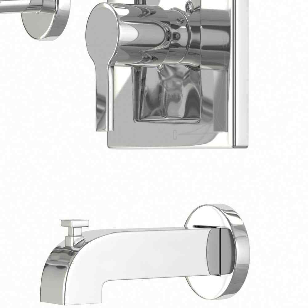 Glacier Bay Single-Handle 1-Spray Tub and Shower Faucet in Chrome Valve Included