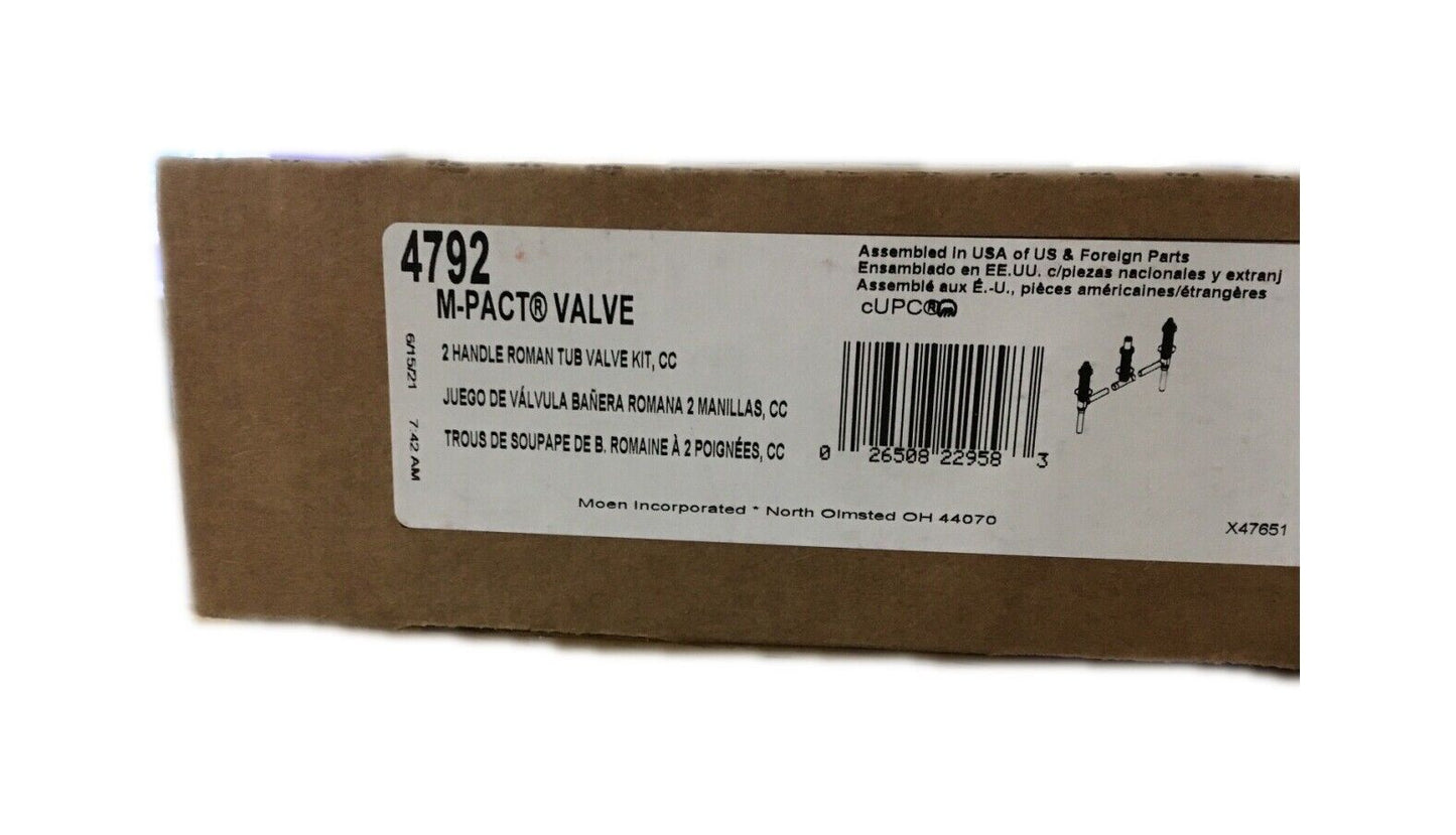 MOEN 2-Handle 3-Hole Roman Tub Adjustable Rough-In Valve - 1/2 in. CC Connection