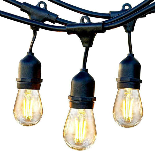Brightech Ambience Pro 15-Light 48 ft. Outdoor Plug-in LED Hanging String-Light