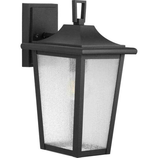 Progress Lighting Padgett 1-Light Textured Black Hardwired Outdoor Wall Lantern