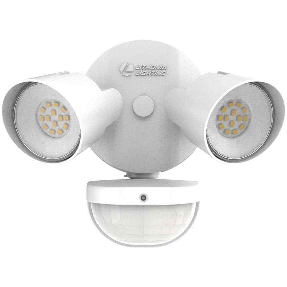 Lithonia Lighting Contractor HGX White Motion Activated Outdoor LED Flood Light