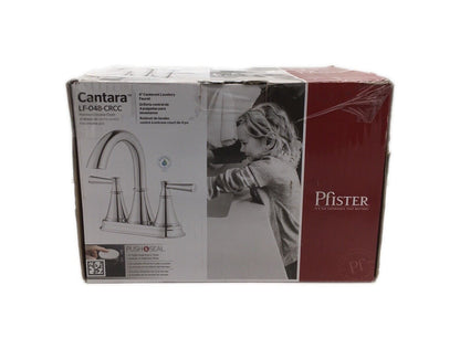 Pfister Cantara 4 in. Centerset 2-Handle Bathroom Faucet in Polished Chrome