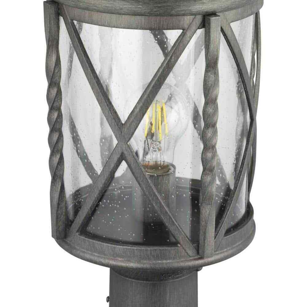 Home Decorators Walcott Manor 1-Light Antique Pewter Outdoor Transitional Post