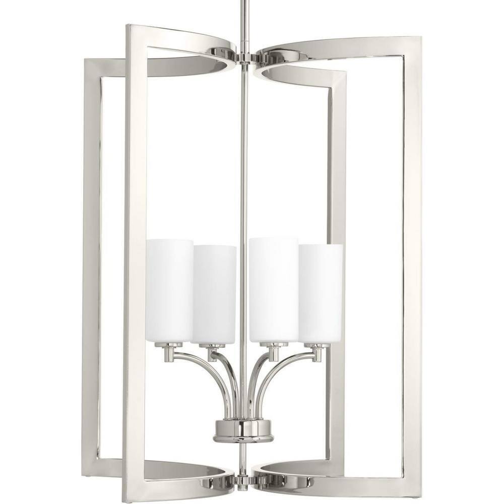 Progress Lighting Celeste Collection 4-Light Polished Nickel Pendant