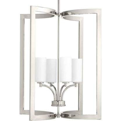 Progress Lighting Celeste Collection 4-Light Polished Nickel Pendant