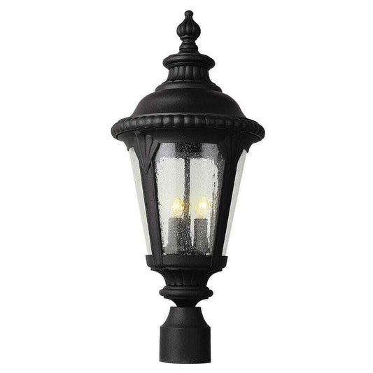 Bel Air Lighting Commons 3-Light Black Outdoor Lamp Post Light Fixture