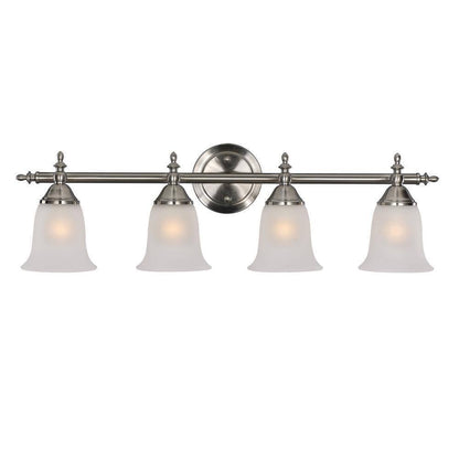 Bel Air Lighting Gassaway 4-Light Brushed Nickel Bath Vanity Light