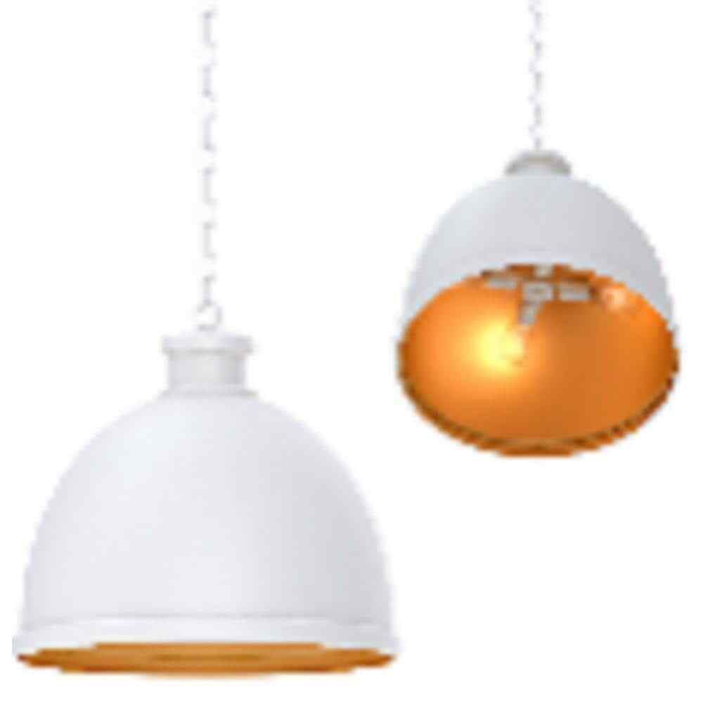 Hampton Bay Tallulah 4-Light White Pendant Hanging Dome Kitchen Pendant Lighting