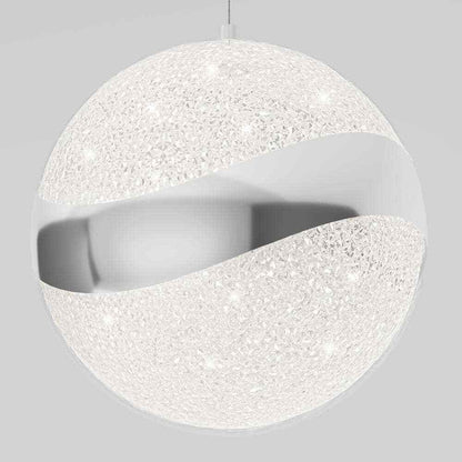 Artika Wavey Ball 20-Watt LED Chrome Modern Hanging Mini Pendant Light Fixture