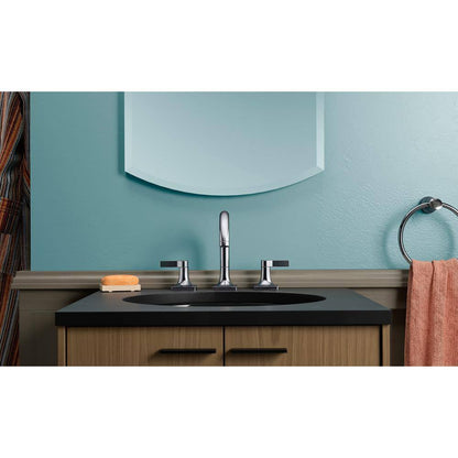 KOHLER Contemporary 8 in. Widespread 2-Handle Bathroom Faucet in Polished Chrome