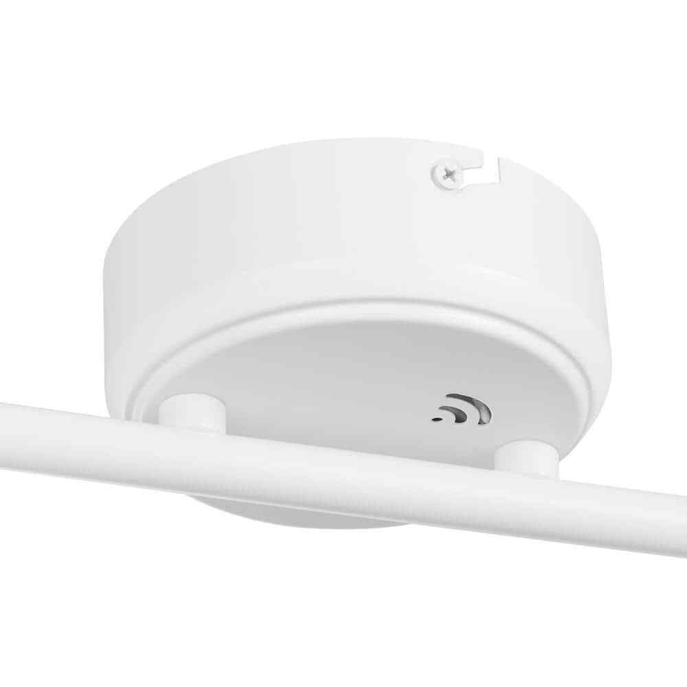 Hampton Bay Crosshaven 4-Light LED Track Ceiling Light Kit Powered by Hubspace