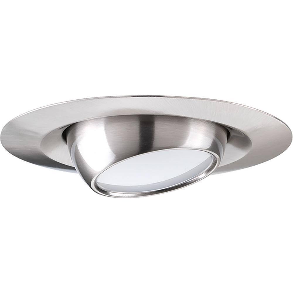 Progress Lighting 4 in. Brushed Nickel Integrated LED Recessed Trim P8046-09-30K