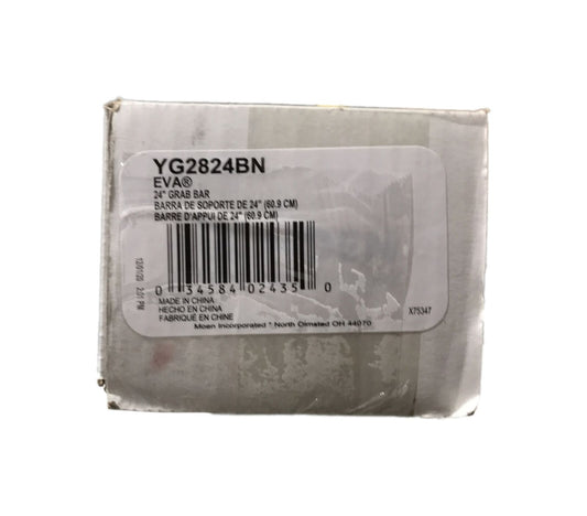 MOEN Eva 24 in. Grab Bar in Brushed Nickel YG2824BN