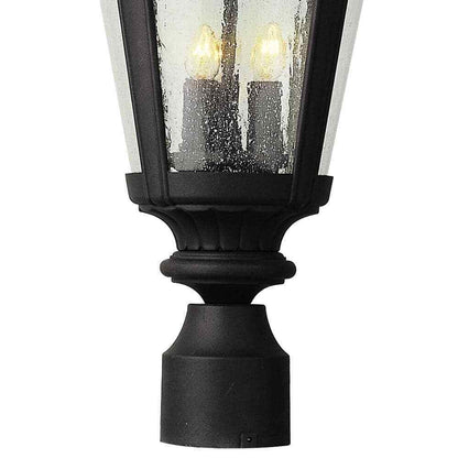 Bel Air Lighting Commons 3-Light Black Outdoor Lamp Post Light Fixture