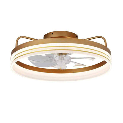 Bella Depot 20 in. LED Indoor Gold Dimmable Ceiling Fan w/ Light and Remote